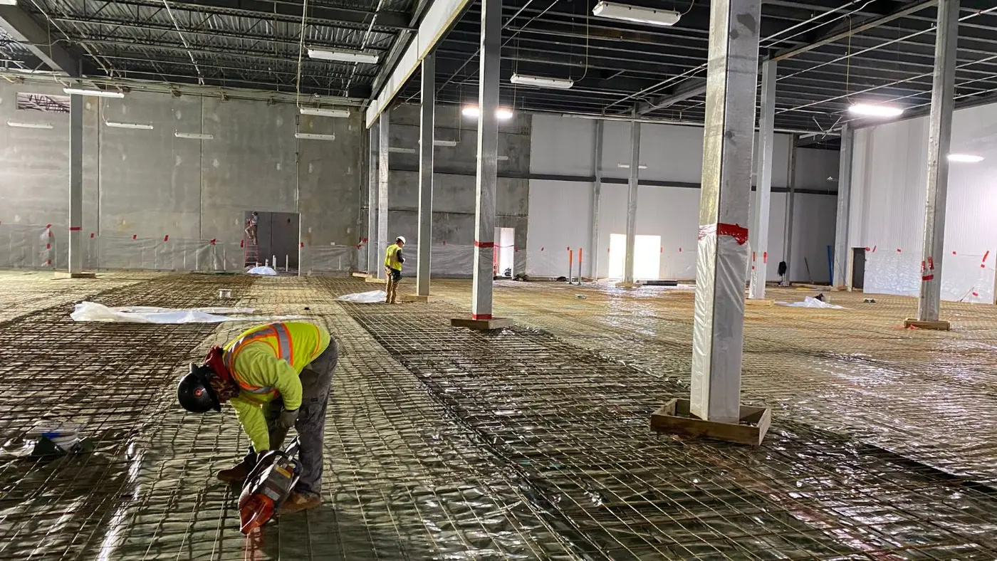 Slab Reinforcement & Vapor Barrier